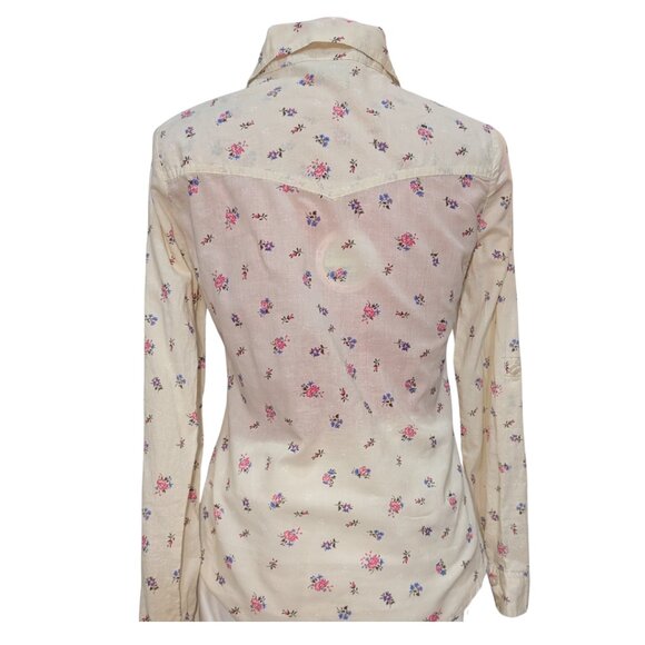 Miley Cyrus 100% cotton Floral Western style shirt - Picture 2 of 7